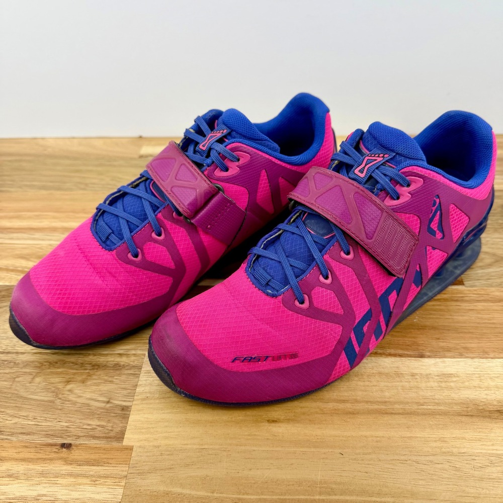 Inov-8 Fastlift 335 Womens Weightlifting Shoes Pink Blue Trainers Sz 9.5 US